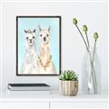 Picture of Friendly Llamas  _GroupedProduct_Rectangle_Portrait_Canvas_Framed_