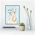 Picture of Friendly Llamas  _GroupedProduct_Rectangle_Portrait_Canvas_Framed_