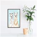Picture of Friendly Llamas  _GroupedProduct_Rectangle_Portrait_Canvas_Framed_