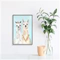 Picture of Friendly Llamas  _GroupedProduct_Rectangle_Portrait_Canvas_Framed_