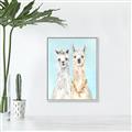Picture of Friendly Llamas  _GroupedProduct_Rectangle_Portrait_Canvas_Framed_