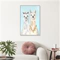 Picture of Friendly Llamas  _GroupedProduct_Rectangle_Portrait_Canvas_Framed_
