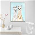 Picture of Friendly Llamas  _GroupedProduct_Rectangle_Portrait_Canvas_Framed_