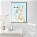 Picture of Friendly Llamas  _GroupedProduct_Rectangle_Portrait_Canvas_Framed_
