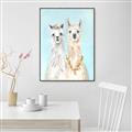 Picture of Friendly Llamas  _GroupedProduct_Rectangle_Portrait_Canvas_Framed_