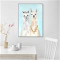 Picture of Friendly Llamas  _GroupedProduct_Rectangle_Portrait_Canvas_Framed_