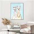 Picture of Friendly Llamas  _GroupedProduct_Rectangle_Portrait_Canvas_Framed_