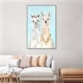 Picture of Friendly Llamas  _GroupedProduct_Rectangle_Portrait_Canvas_Framed_