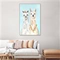 Picture of Friendly Llamas  _GroupedProduct_Rectangle_Portrait_Canvas_Framed_