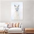 Picture of White Llama _GroupedProduct_Rectangle_Portrait_Unframed_Print_Only_