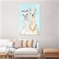 Picture of Friendly Llamas  _GroupedProduct_Rectangle_Portrait_Unframed_Print_Only_