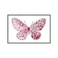 Picture of Pink Butterfly _GroupedProduct_Rectangle_Landscape_Canvas_Framed_