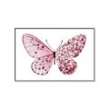 Picture of Pink Butterfly _GroupedProduct_Rectangle_Landscape_Canvas_Framed_