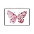 Picture of Pink Butterfly _GroupedProduct_Rectangle_Landscape_Canvas_Framed_