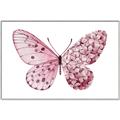 Picture of Pink Butterfly _GroupedProduct_Rectangle_Landscape_Canvas_Framed_