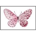 Picture of Pink Butterfly _GroupedProduct_Rectangle_Landscape_Canvas_Framed_