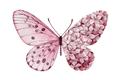 Picture of Pink Butterfly _GroupedProduct_Rectangle_Landscape_Unframed_Print_Only_