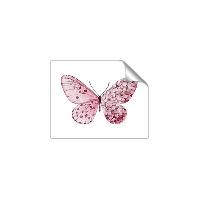 Picture of Pink Butterfly _GroupedProduct_Rectangle_Landscape_Unframed_Print_Only_