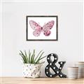 Picture of Pink Butterfly _GroupedProduct_Rectangle_Landscape_Canvas_Framed_