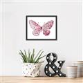 Picture of Pink Butterfly _GroupedProduct_Rectangle_Landscape_Canvas_Framed_