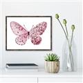 Picture of Pink Butterfly _GroupedProduct_Rectangle_Landscape_Canvas_Framed_