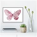 Picture of Pink Butterfly _GroupedProduct_Rectangle_Landscape_Canvas_Framed_