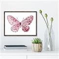 Picture of Pink Butterfly _GroupedProduct_Rectangle_Landscape_Canvas_Framed_
