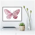 Picture of Pink Butterfly _GroupedProduct_Rectangle_Landscape_Canvas_Framed_