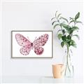 Picture of Pink Butterfly _GroupedProduct_Rectangle_Landscape_Canvas_Framed_