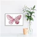 Picture of Pink Butterfly _GroupedProduct_Rectangle_Landscape_Canvas_Framed_