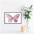 Picture of Pink Butterfly _GroupedProduct_Rectangle_Landscape_Canvas_Framed_