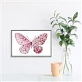 Picture of Pink Butterfly _GroupedProduct_Rectangle_Landscape_Canvas_Framed_