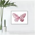 Picture of Pink Butterfly _GroupedProduct_Rectangle_Landscape_Canvas_Framed_