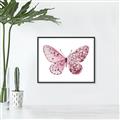 Picture of Pink Butterfly _GroupedProduct_Rectangle_Landscape_Canvas_Framed_