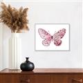 Picture of Pink Butterfly _GroupedProduct_Rectangle_Landscape_Canvas_Framed_