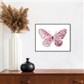 Picture of Pink Butterfly _GroupedProduct_Rectangle_Landscape_Canvas_Framed_