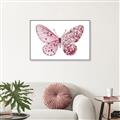 Picture of Pink Butterfly _GroupedProduct_Rectangle_Landscape_Canvas_Framed_