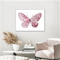 Picture of Pink Butterfly _GroupedProduct_Rectangle_Landscape_Canvas_Framed_