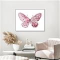 Picture of Pink Butterfly _GroupedProduct_Rectangle_Landscape_Canvas_Framed_