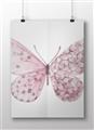 Picture of Pink Butterfly _GroupedProduct_Rectangle_Landscape_Unframed_Print_Only_