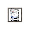 Picture of Hockey Beaver _GroupedProduct_Square_Mini_ _GroupedProduct_Square_Canvas_Framed_