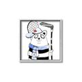 Picture of Hockey Beaver _GroupedProduct_Square_Mini_ _GroupedProduct_Square_Canvas_Framed_