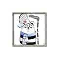 Picture of Hockey Beaver _GroupedProduct_Square_Mini_ _GroupedProduct_Square_Canvas_Framed_
