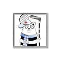 Picture of Hockey Beaver _GroupedProduct_Square_Mini_ _GroupedProduct_Square_Canvas_Framed_