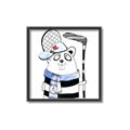 Picture of Hockey Beaver _GroupedProduct_Square_Mini_ _GroupedProduct_Square_Canvas_Framed_