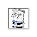 Picture of Hockey Beaver _GroupedProduct_Square_Mini_ _GroupedProduct_Square_Canvas_Framed_