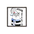 Picture of Hockey Beaver _GroupedProduct_Square_Mini_ _GroupedProduct_Square_Canvas_Framed_