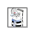 Picture of Hockey Beaver _GroupedProduct_Square_Mini_ _GroupedProduct_Square_Canvas_Framed_