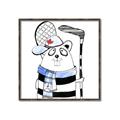 Picture of Hockey Beaver _GroupedProduct_Square_Mini_ _GroupedProduct_Square_Canvas_Framed_