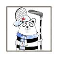 Picture of Hockey Beaver _GroupedProduct_Square_Mini_ _GroupedProduct_Square_Canvas_Framed_